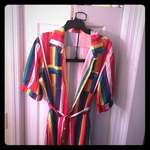 Long Beautiful Rainbow Dress! Very Beautiful